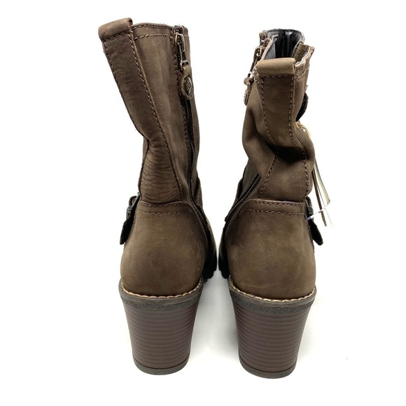 Bussola Manaos Leather Low Boot With Buckle Brown - Picture 4 of 6